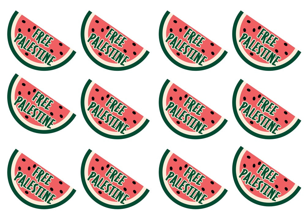 Tatuering Free Palestine vattenmelon