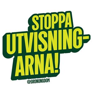 Klistermärke - Stoppa utvisningarna!