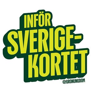 Klistermärke - Inför Sverigekortet