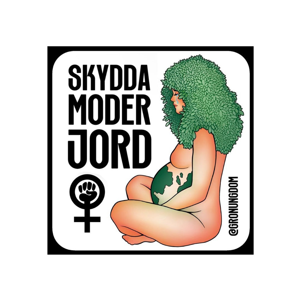 Klistermärke - Skydda moder jord