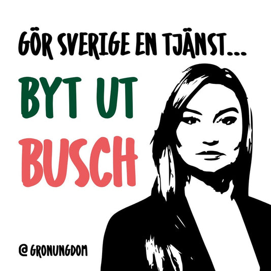 Klistermärke - Byt ut Busch