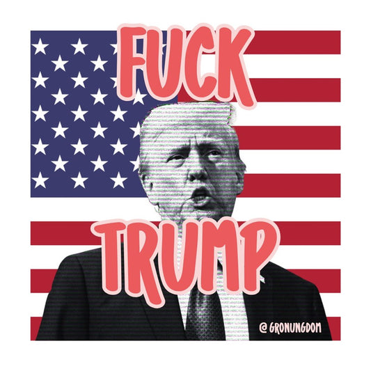 Klistermärke - Fuck Trump