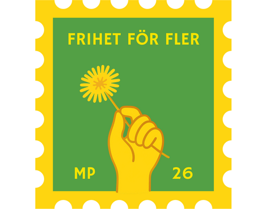 Klistermärke Frihet