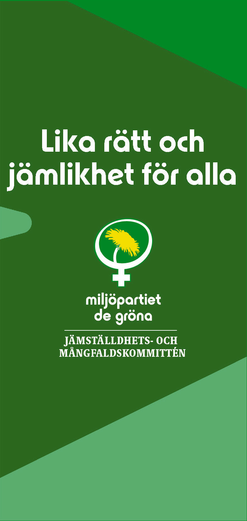 Folder Lika rätt och jämlikhet