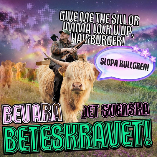 Klistermärke Bevara beteskravet