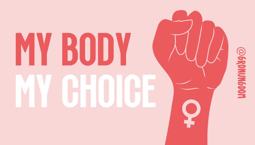 Klistermärke - My body, my choice