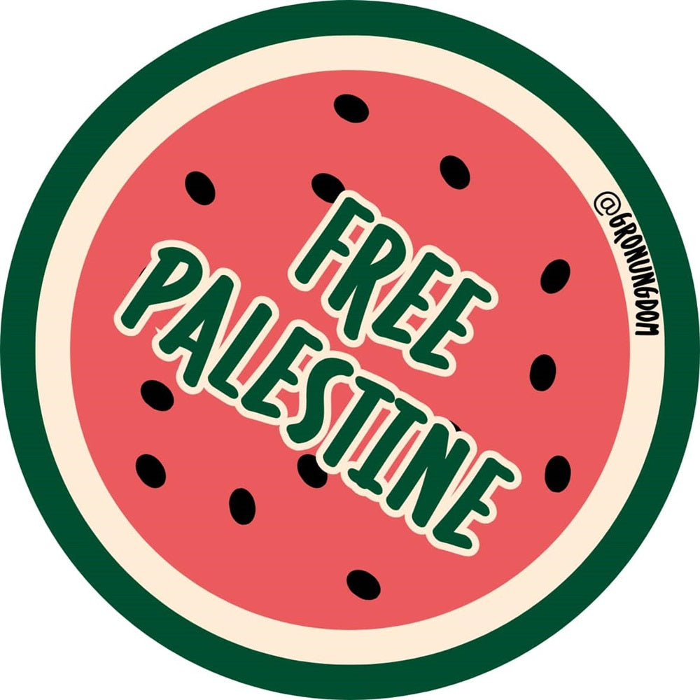 Klistermärke - Free Palestine vattenmelon