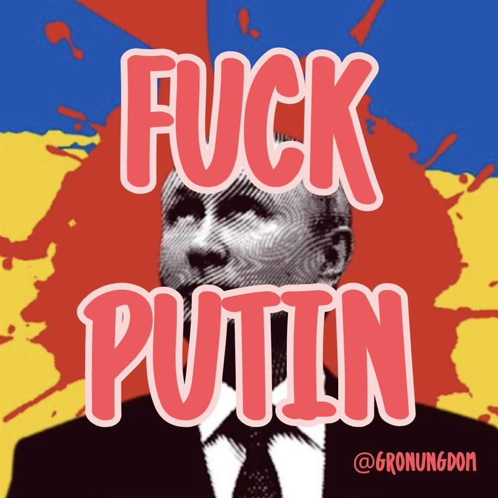 Klistermärke Fuck Putin