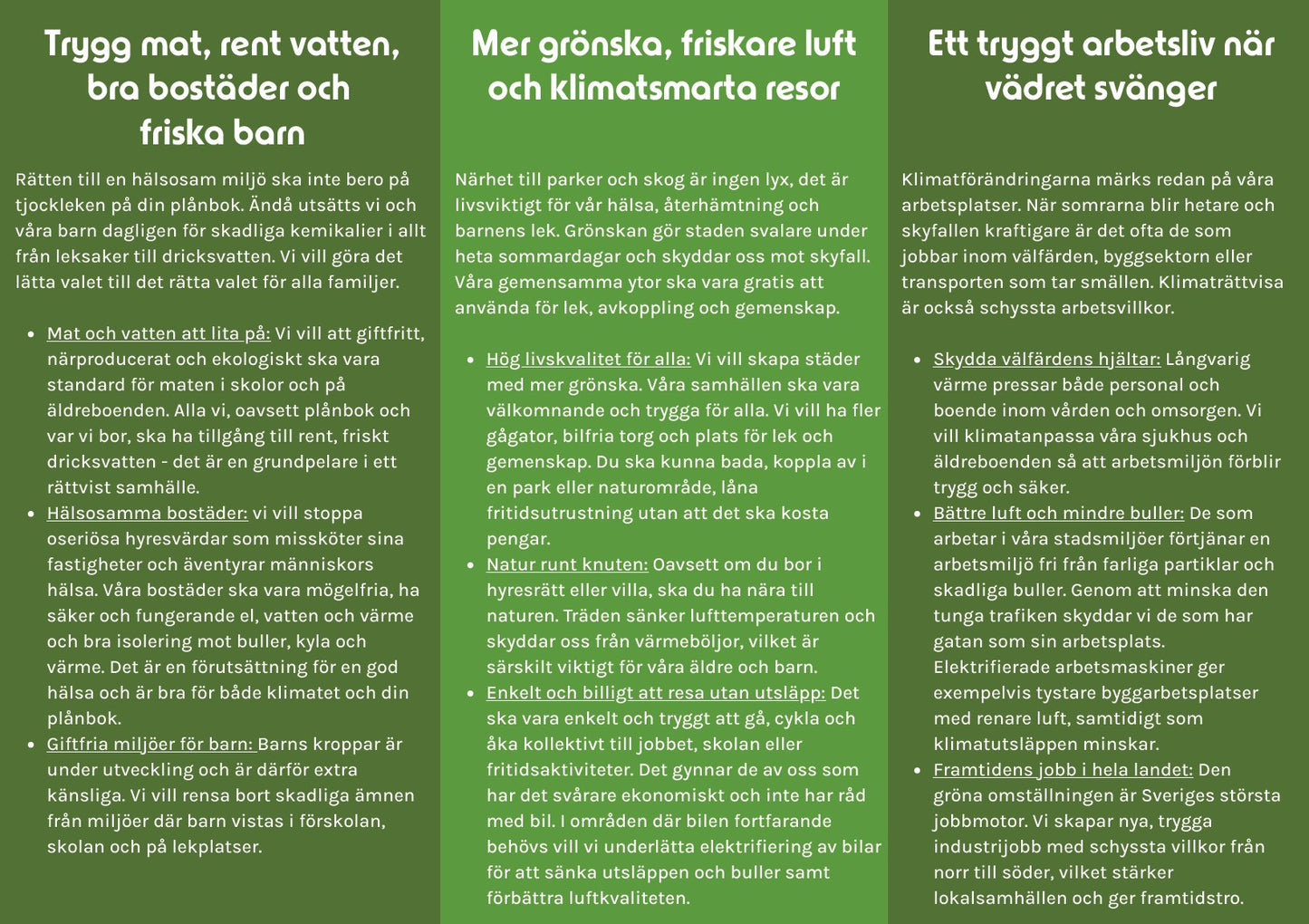 Folder klimat- och miljörättvisa