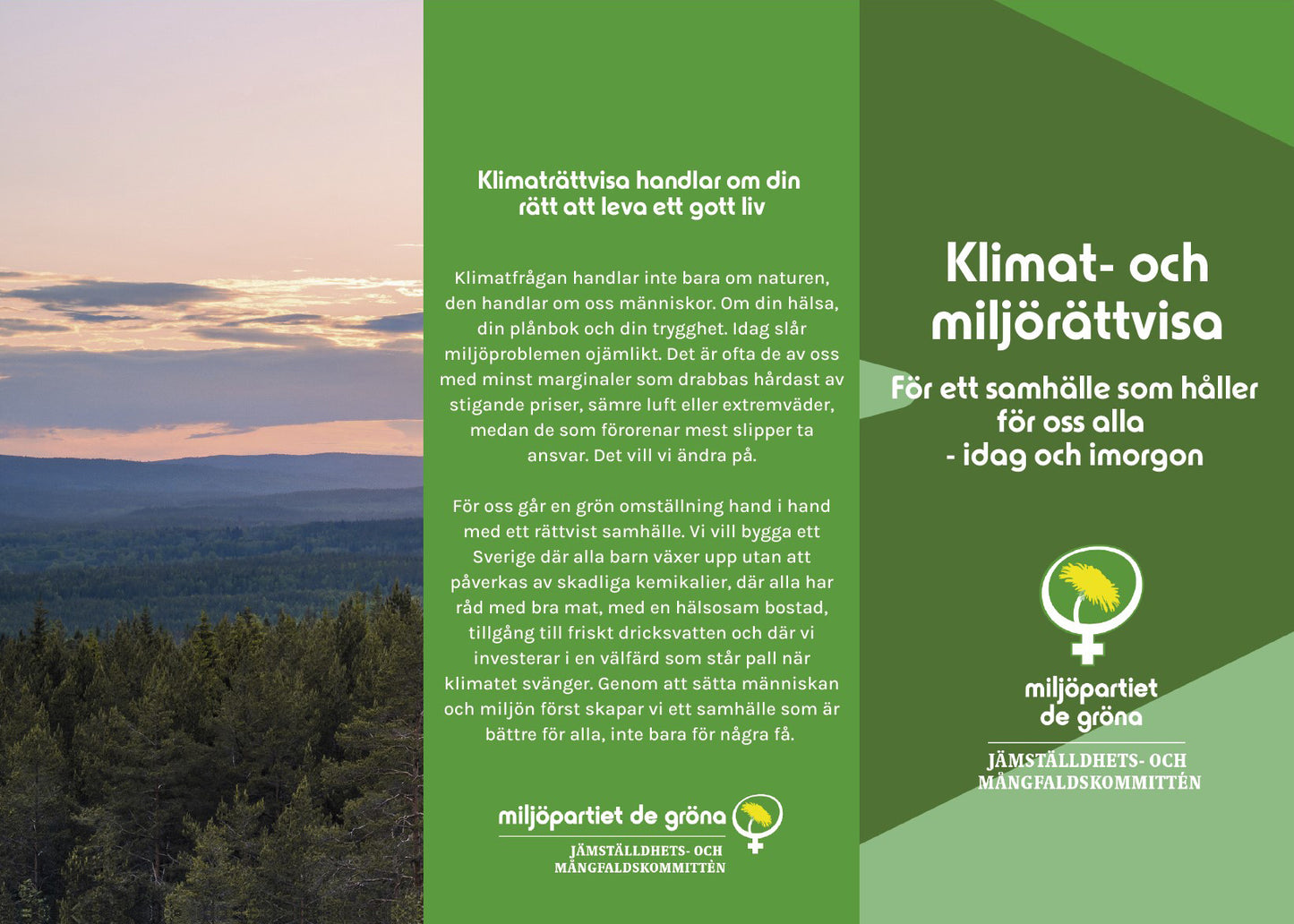 Folder klimat- och miljörättvisa