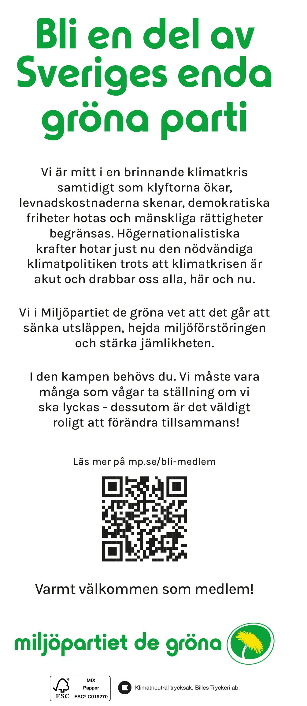 Flyer - Bli medlem