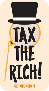 Bild på Klistermärke val2022 - Tax the rich