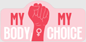 Bild på Klistermärke - My body, my choice