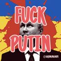Bild på Klistermärke Fuck Putin