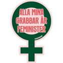 Bild på Klistermärke - Alla mina grabbar är feminister