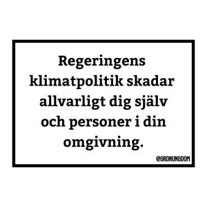 Bild på Klistermärke - Varning för regeringen
