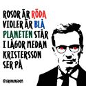 Bild på Klistermärke - Kristersson ser på