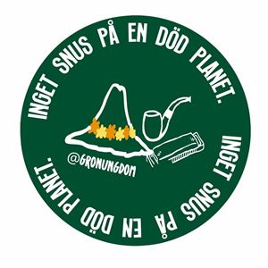 Bild på Klistermärke - Inget snus på en död planet